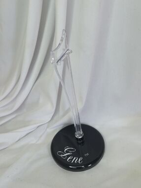 Gene Doll Stand - Clear & Black Vintage 1995